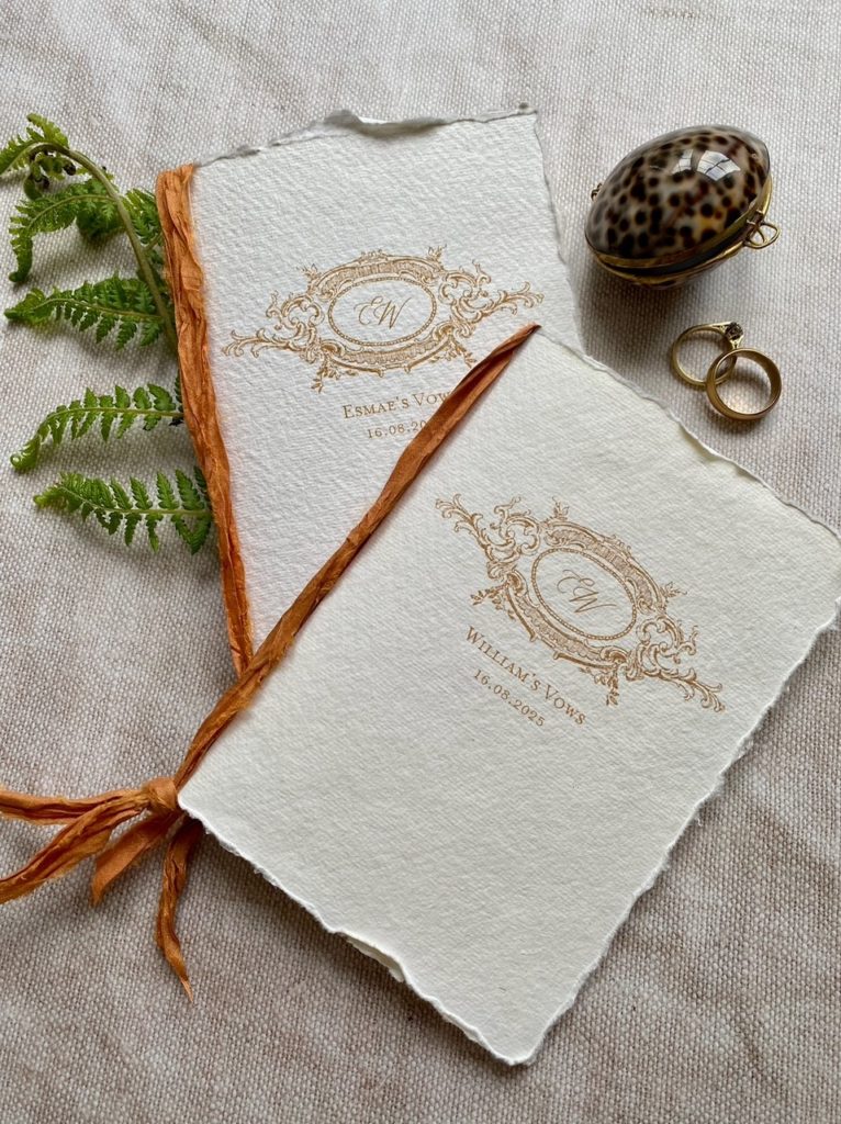 Timeless and romantic wedding stationery items